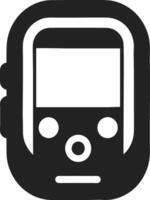 Icon design portable music player digital device. vector