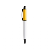 A sleek white and yellow pen, perfect for creative projects and professional use. png
