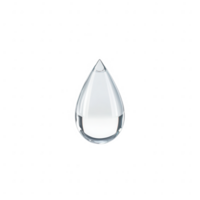 A single clear water drop representing purity and the essence of nature's beauty. png