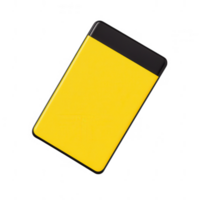 A sleek, modern yellow and black card holder designed for professionals. png