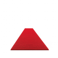 A vibrant red carpet stretches out elegantly, ready for an event or celebration. png