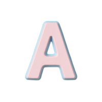 A stylized pink letter A on a transparent background, perfect for creative projects. png
