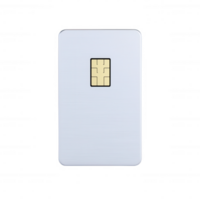 Close-up of a modern credit card with chip technology on a minimalistic background. png