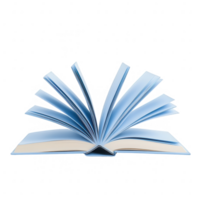 An open book with its pages fanned out, inviting readers to explore its contents. png