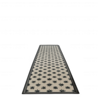 A designer tile pathway showcasing a unique geometric pattern and elegant design. png