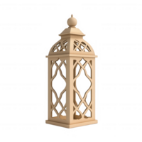 Elegant decorative lantern with intricate design, perfect for enhancing any space. png