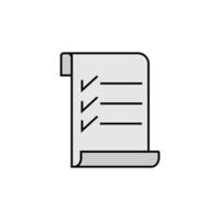 List Icon Colored Outline Icon vector