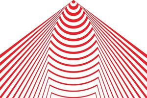 simple abstract red color creative geometric pattern design red lines convergence vector
