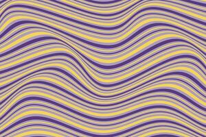 simple abstract yellow blue color wavy distort line pattern wavy purple and yellow stripes vector