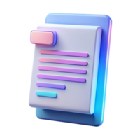 Digital Document Online Form, Data Entry, 3D Render png