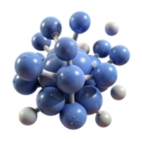 Molecular Structure 3D Model of a Complex Compound png