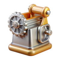 Gear Mechanism 3D Model of a Mechanical Device png