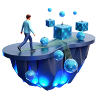 Navigating the Digital Landscape A Journey Through Interconnected Data Cubes png