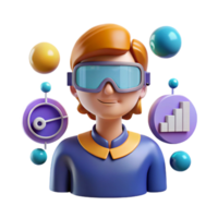 Data Analyst Visualizing Growth Progress png