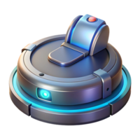 Futuristic Robotic Device with Activation Button png