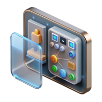 Interactive Control Panel User Interface Design png