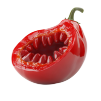 Red Pepper with Its Mouth Open On Transparent Background png