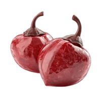 Two Red Cherries on a Transparent Background png