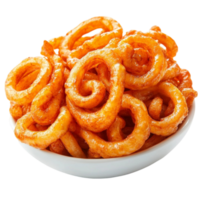 Mixed Fried Food Stack on Transparent Background png