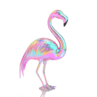 Stylish Pink Flamingo Statue on Transparent Background png