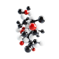 3d model of a molecule on a transparent background png