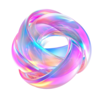 A colorful, abstract, circular object png