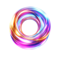 A colorful swirl of light on a black background png