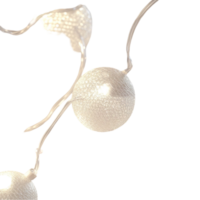 Minimal White Spheres String on Transparent Background png