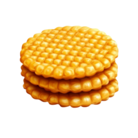 Sweet Corn Waffle Cookie Pack on Transparent Background png
