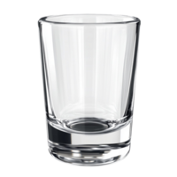 Elegant Clear Glass with White Rim on Transparent Background png