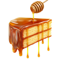 Cake with honey and syrup png