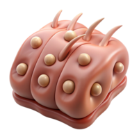 3D Abstract Spiky Blob with Dots png