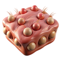 Abstract 3D Render of Spheres on a Surface png