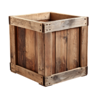 Wooden Crate isolate on transparent background png