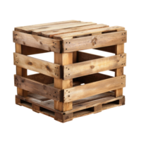 New Wooden Crates isolate on transparent background png