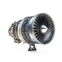 Modern jet engine isolate on transparent background png