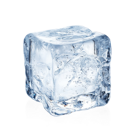 One ice cube on transparent background png