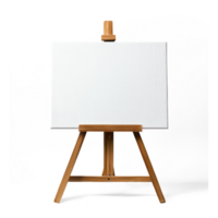 an easel with a blank canvas on it png