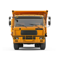 Garbage trucks front view isolate on transparent background png