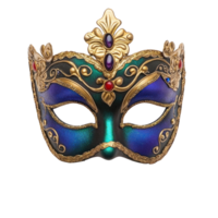 A mardi gras mask with decoration isolate on transparent background png