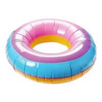 Inflatable ring pool isolate on transparent background png