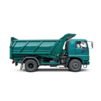 Garbage trucks side view isolate on transparent background png