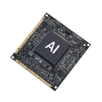a computer chip with the word ai on it png