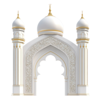 mosque gate of Eid mubarak isolate on transparent background png