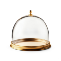 Gold cloche open isolate on transparent background png