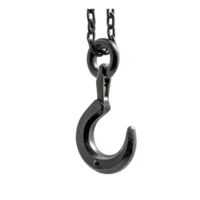 Modern crane hook isolate on transparent background png