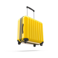 yellow suitcase on a transparent background png