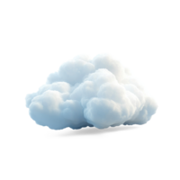 3D cloud data isolate on transparent background png