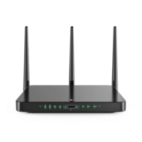 Modern wifi router isolate on transparent background png
