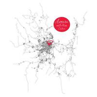 Asmara capital city of Eritrea,urban Streets Roads Map with city center location pin, illustration element image vector
